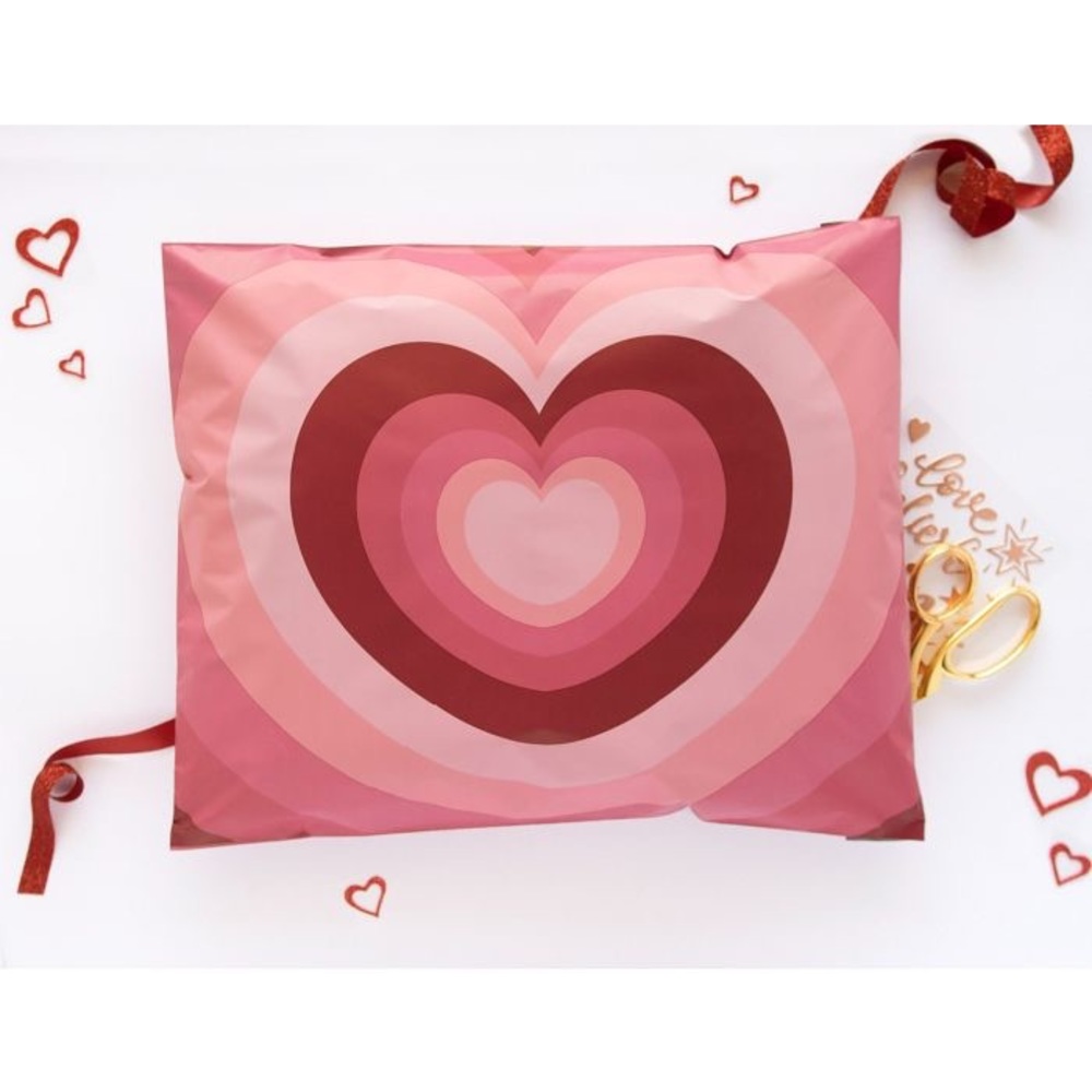 Hearts ❤️ Poly Mailers 10x13 Pack of 25 - Picture 3 of 7